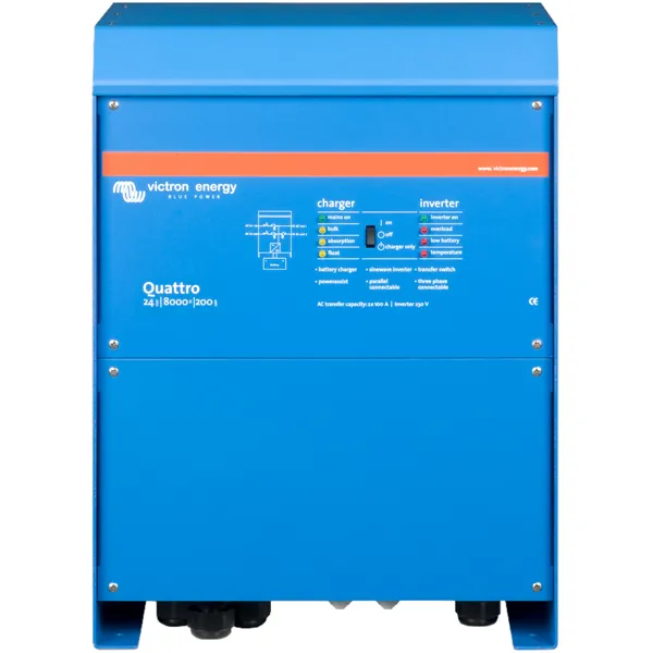 Měnič/nabíječ Victron Energy Quattro 24V/8000VA/200A-100A/100A