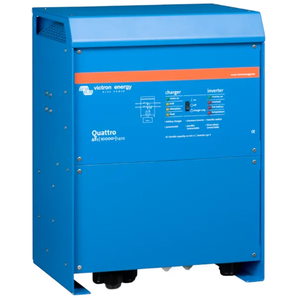 Měnič/nabíječ Victron Energy Quattro 48V/10000VA/140A-100A/100A