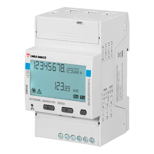 Energy Meter EM540 - 3 fázový - max 65A/fázi
